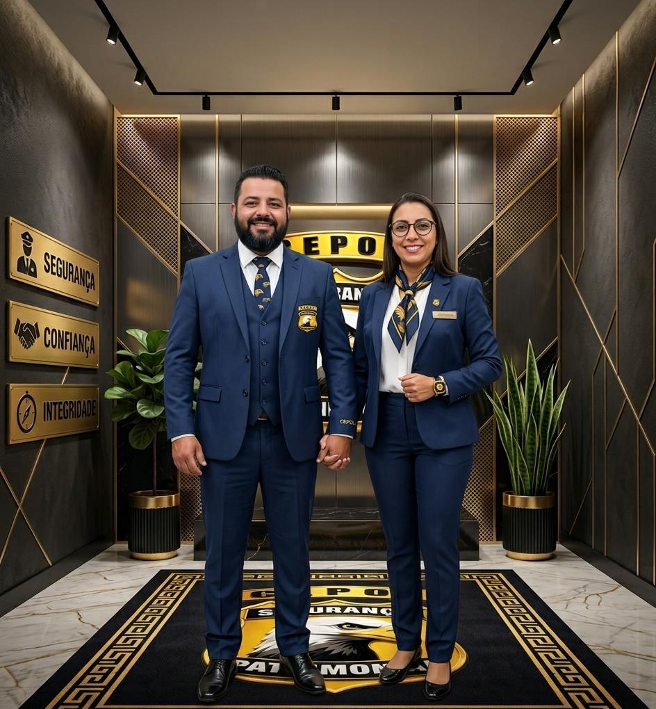 Fundadores do Grupo Cepol na recepção da empresa